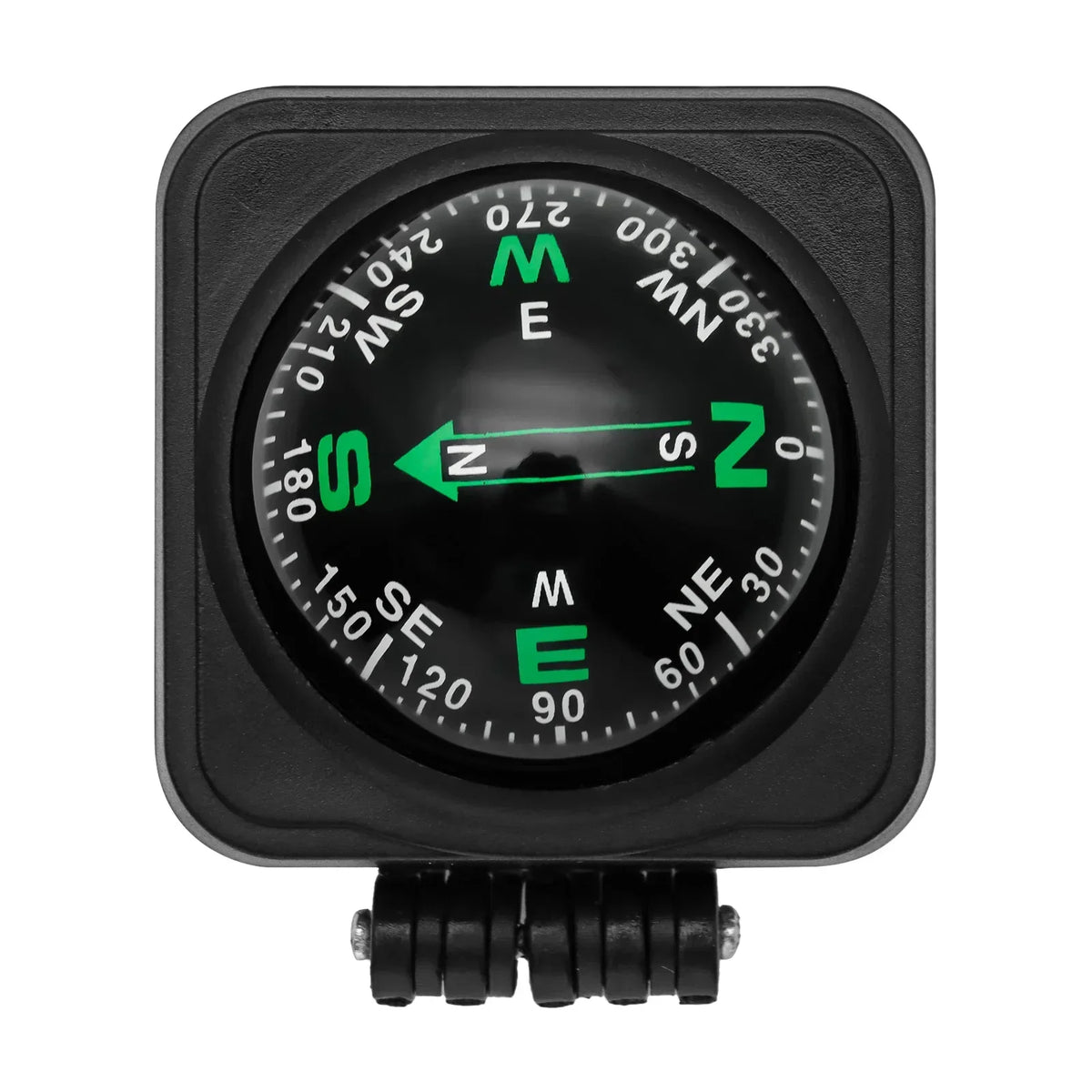 Marine Navigation Compass Guide Ball 360° Pivoting Magnetic Compass Dash-Mount High-Precision Black Compasses with Suction Cup
