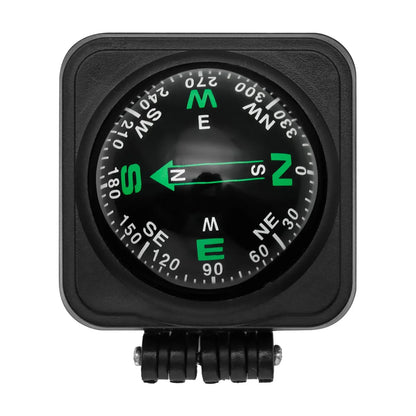 Marine Navigation Compass Guide Ball 360° Pivoting Magnetic Compass Dash-Mount High-Precision Black Compasses with Suction Cup