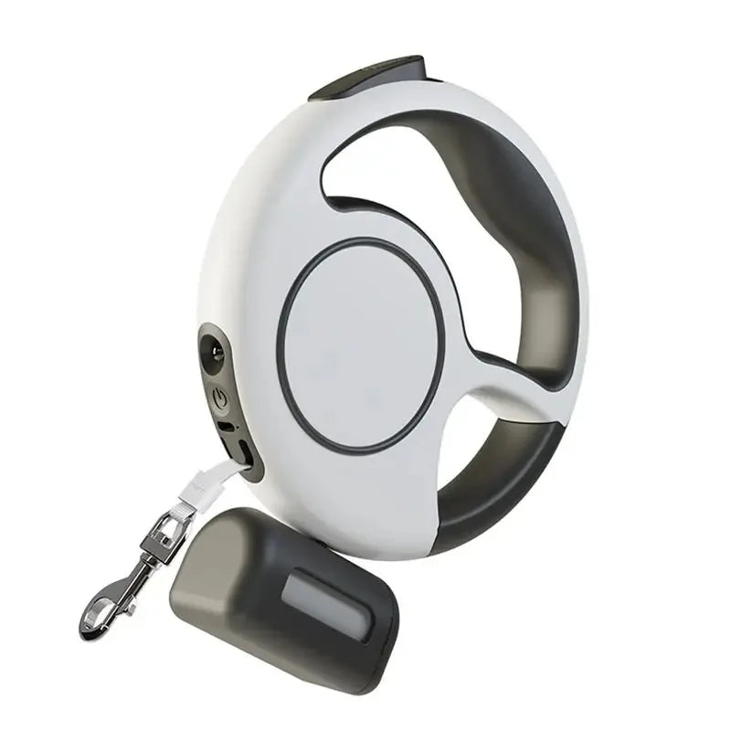 Pet Traction Device Multi Functional Dog Traction Rope Automatic Telescopic LED Lighting Dog Chain Walking Tool New DropShipping