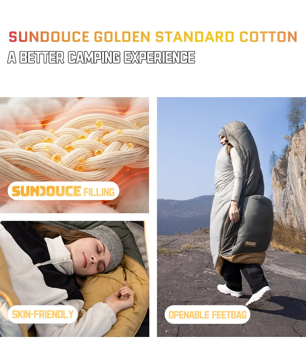 Naturehike MG120 MG270 Mummy Sleeping Bag -2~5℃ Ultralight Camping Hiking Cotton Warm Thermal Winter Machine Washable Tour Gear