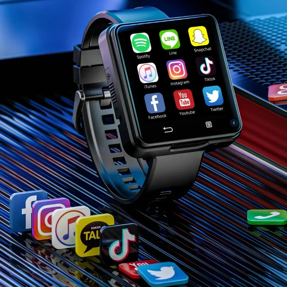 New LOKMAT APPLLP 2 MAX 4G Smart Watch Men 2.64 Inch Large Screen 4GB 64GB Google Play Game Waterproof Android 11.0 Smartwatch