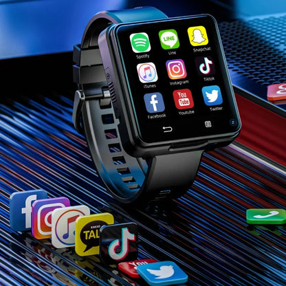 New LOKMAT APPLLP 2 MAX 4G Smart Watch Men 2.64 Inch Large Screen 4GB 64GB Google Play Game Waterproof Android 11.0 Smartwatch