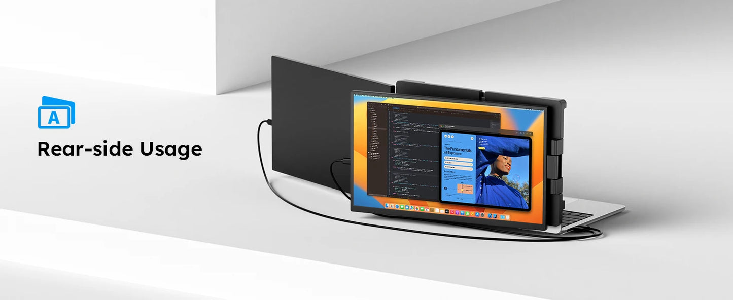 Dopesplay 15.6 inch Triple Screen Extender for Laptop Mini PC 1080 FHD IPS External Extension Portable Dual Monitor For MAC Wins