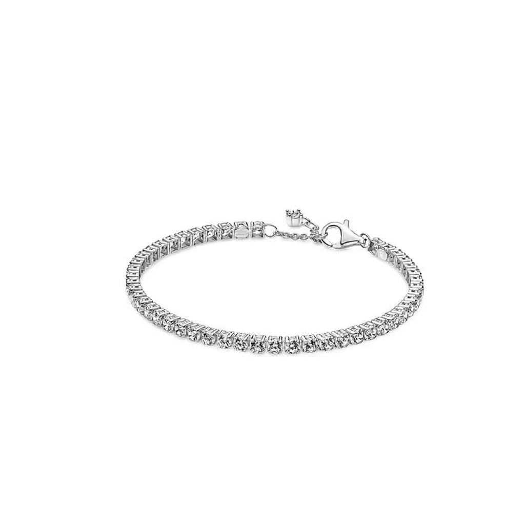 2026 New 100% 925 Sterling  Silver Sparkling Hidden Full Zircon Luxury Charm Bracelet for Women DIY Exquisite Decoration Jewelry