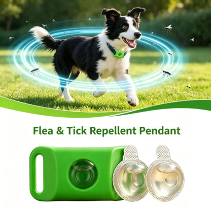 for Dogs Cats Natural Flea and Tick Repellent Pendant Water-Resistant Wellness Pendant with 2 Refills Dog Accessories