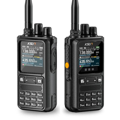 Walkie Talkie Long Range Portable Professional VHF UHF Radio Station AM FM Ham Communication Radio Walkie Talkie KSUN