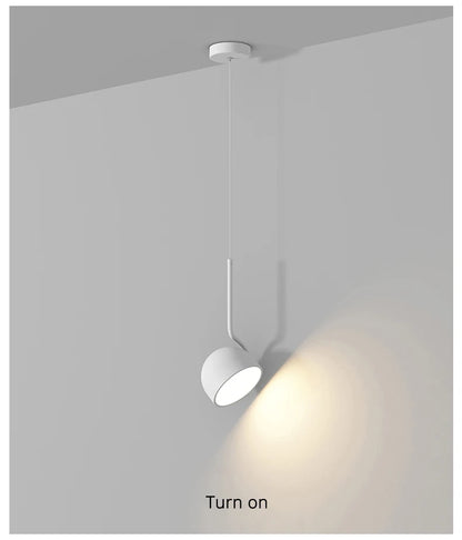 Dimming Simple Black White New LED Modern Pendant Lights Living Study Dining Room Bedroom Bedside Bar Loft Lamps Indoor Lighting