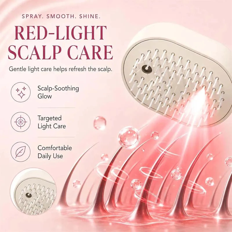 Hair Care Spray Massage Comb Vibration Scalp Massage Hairbrush Head Massager Hair Sprayer Atomizing Brush Hair Oil Applicator