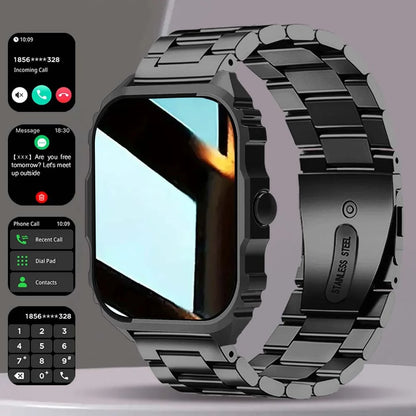 Smart Watch，1.84-Inch Large Square Screen, with Multi-Sports Mode/Call Reminder/Music/Photography And Other Super Functions
