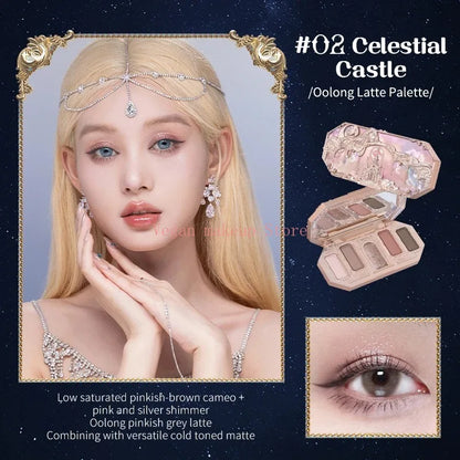 Flower Knows Set Midsummer Fairytales Make up Gift Box Eye Brow Palette Powder Blusher Eyebrow Concealer Lipgloss For Women