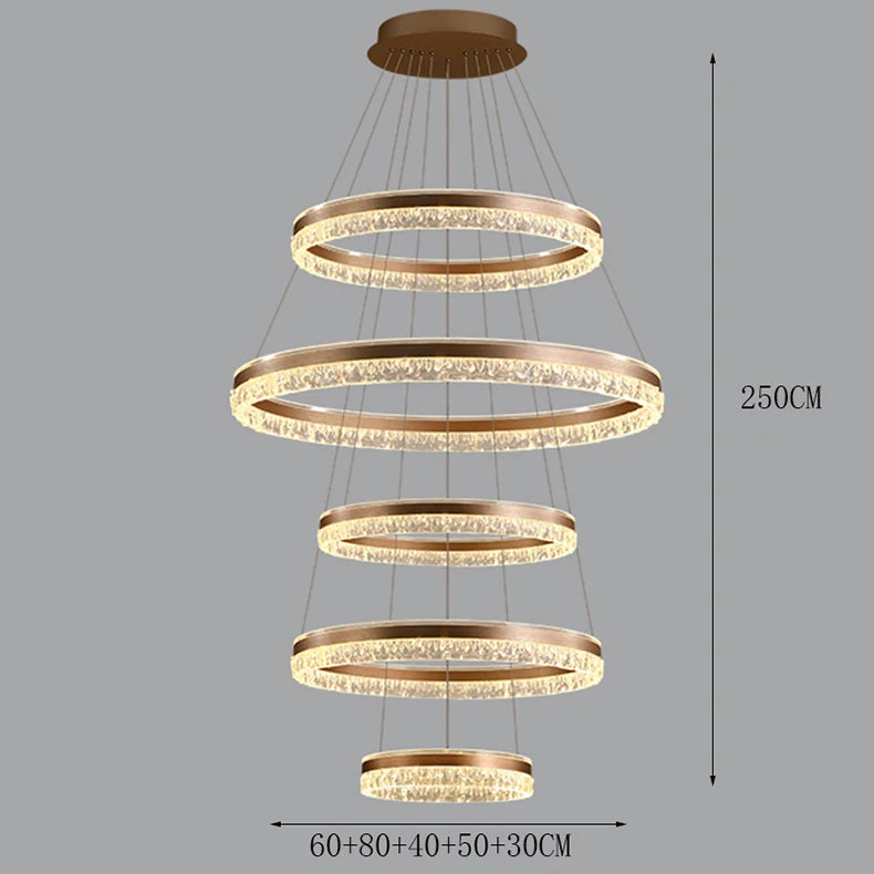 Modern Home Decor Ring LED Lights Pendant Light Lamps for Living Room Chandeliers for Dining Room Hanging Light Indoor Lighting