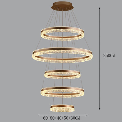 Modern Home Decor Ring LED Lights Pendant Light Lamps for Living Room Chandeliers for Dining Room Hanging Light Indoor Lighting