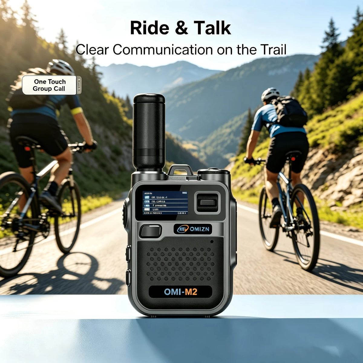 OMIZN Walkie Talkie 5000 KM Network Radio Long Range Professional 4G Camping LED Lighting Rechargeable Hiking and Camping M2