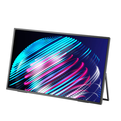 SIBOLAN 23.8" 4K Portable Monitor UHD 3840*2160 100%sRGB External Gaming Screen USB C LS Stand VESA for Mini PC Laptop MAC