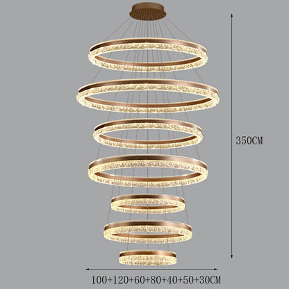 Modern Home Decor Ring LED Lights Pendant Light Lamps for Living Room Chandeliers for Dining Room Hanging Light Indoor Lighting