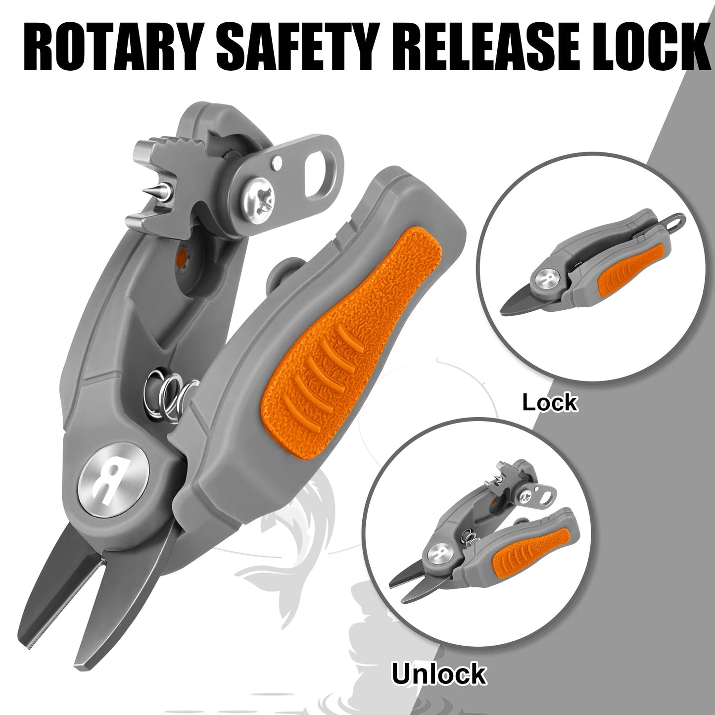 Booms Fishing Stainless Steel Mini Fishing Line Cutter Small Fishing Braided Mono and Fluoro Lines Scissors Fishing Gear Tools