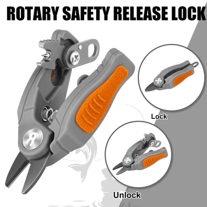 Booms Fishing Stainless Steel Mini Fishing Line Cutter Small Fishing Braided Mono and Fluoro Lines Scissors Fishing Gear Tools