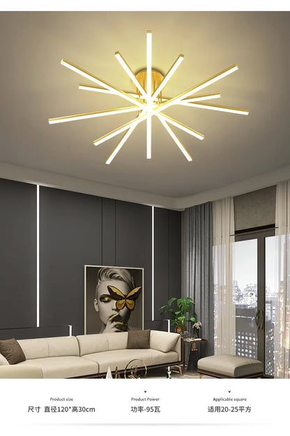 2023 new ceiling lamp Nordic modern LED lamp living room dining room bedroom lights ceiling chandelier