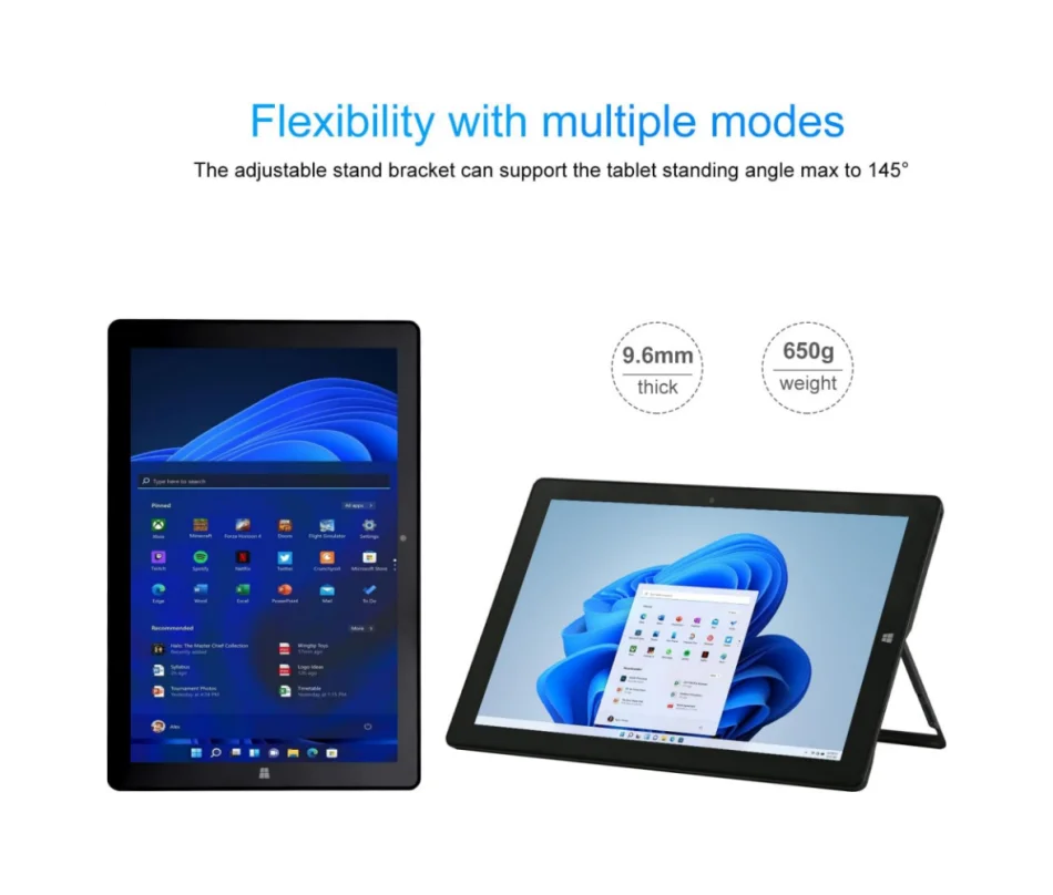 11.6 INCH WINDOWS 11 Tablet PC Pad1162 Intel Celeron 8GB RAM 512GB ROM 64 Bit N4100 CPU Quad Core WIFI HDMI-Com 1920 X 1080 Pix