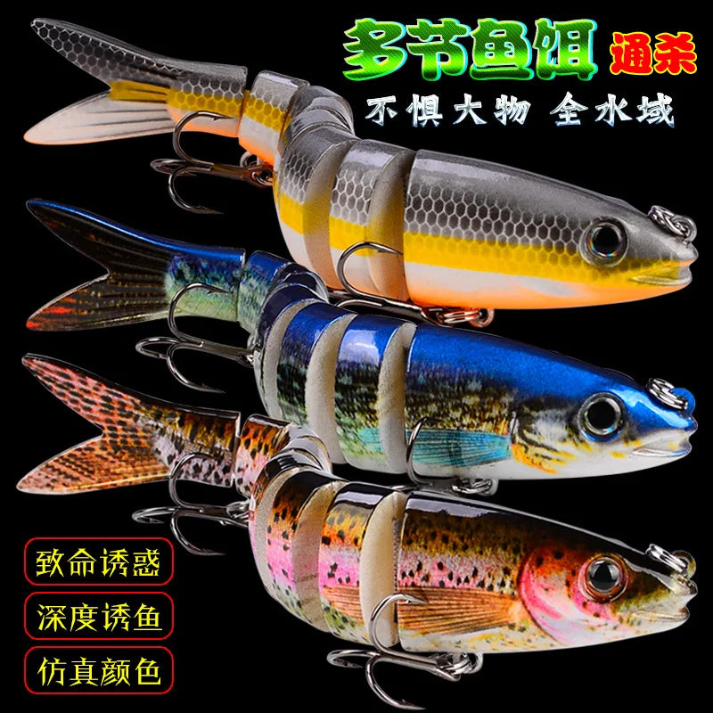 Fishing gear store multi-section fish Luya bait 13.5CM/19g hard bait, bionic bait fishing gear directly from the manufacturer