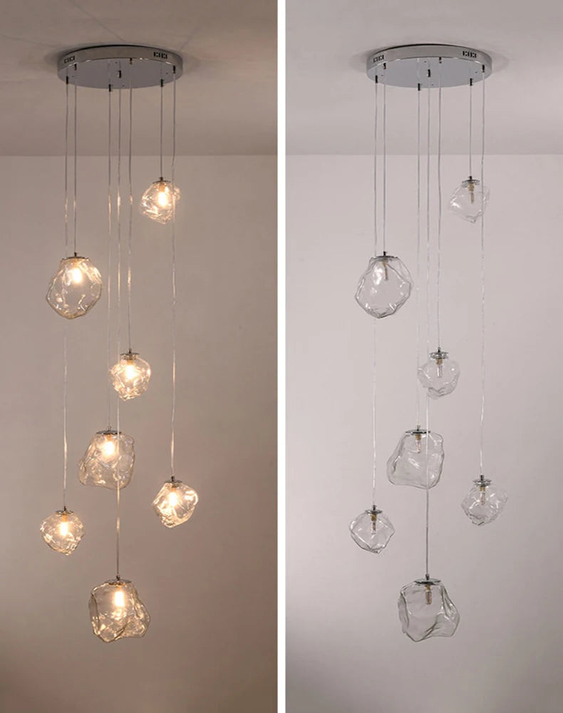 Modern Stair chandelier Pendant lights indoor lighting Ceiling lamp hanging light led Chandeliers for living room indoor lightin