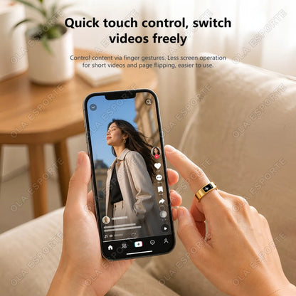 New AI Recording Smart Ring 2026 Heart Rate Health Monitoring Gesture Control AI-Translation Waterproof Multiple Sport Smartring