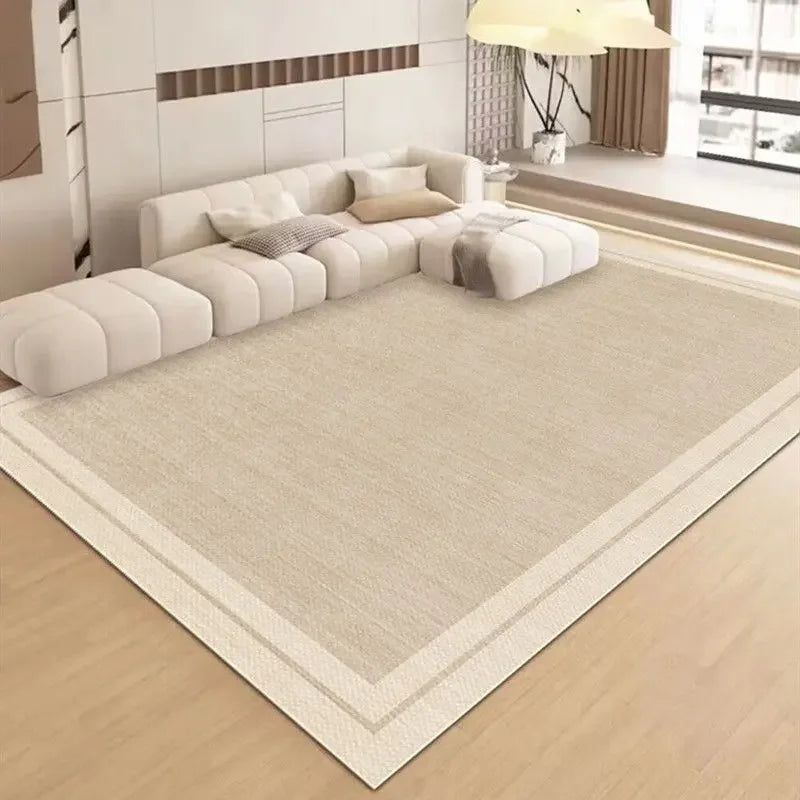 VIKAMA Nordic Style Living Room Carpet Soft Non-Slip Dirt Resistant Mat for Sofa End Table Bedroom Cloakroom Home Decor