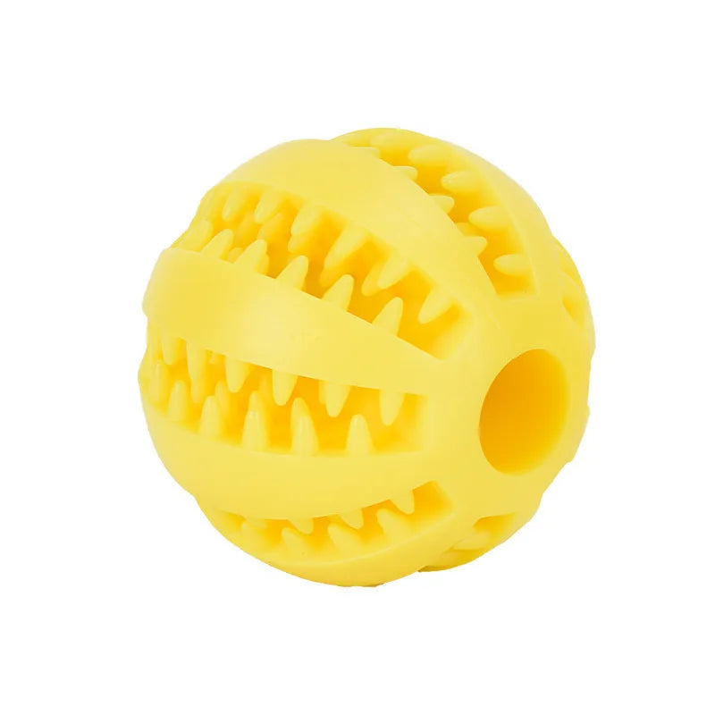 Interactive Silicone Rubber Ball for Dogs And Cats Puppy Chewing Toy Pet Tooth Cleaning Feeder Treat Ball Fun Chew Toy