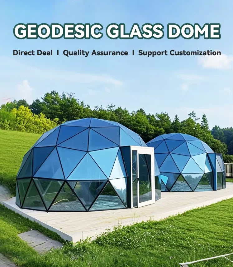 Outdoor Semi-Dome Igloo Camping Tent - Geodesic Dome Glass Sphere Tent Bubble House