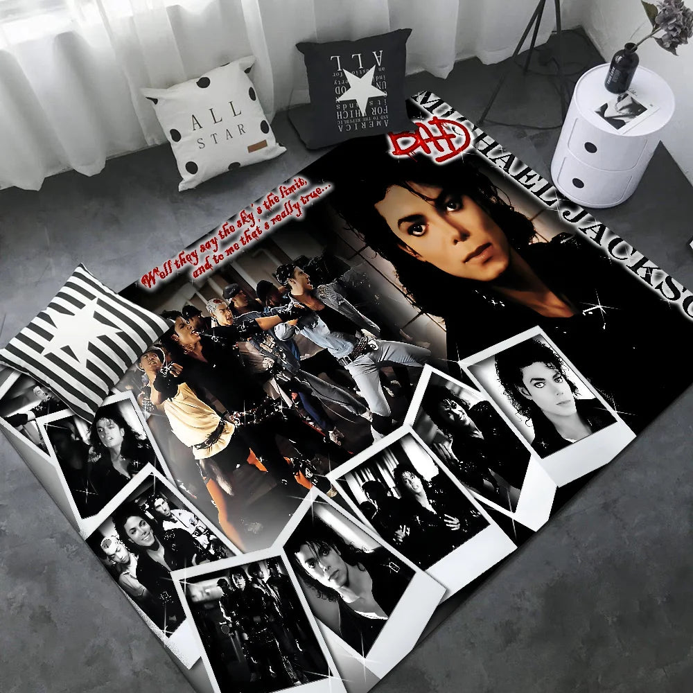 Michael Jackson Hallway Carpet INS Style Soft Bedroom Floor House Laundry Room Mat Anti-skid Bedside Area Rugs