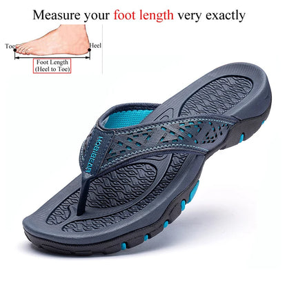 Summer Outside PU Leather Mens Flip Flops Slippers Outdoor Beach Shoes Flip Flop Plus Big Size 49 50 51 52 Hot Sale Dropshipping