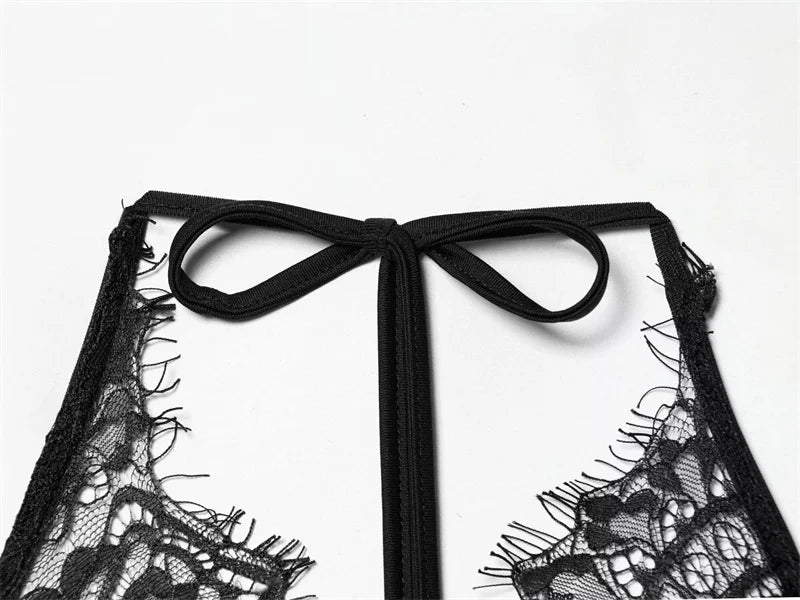 Women's Bodysuit 2026 New Fashion Summer Black Spliced Lace Bodysuit for Women Elegant Chic Personality Spaghetti Strap Bodysuit