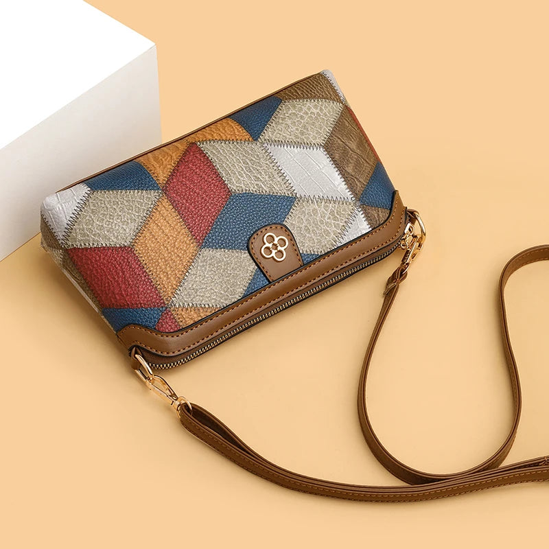 High Quality PU Leather Women Small Crossbody Shoulder Bags Luxury Handbag Lady Messenger Bag Simple Shell Phone Satchels