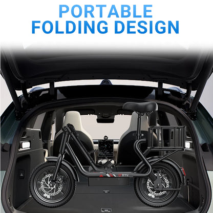 DYU C4  Folding Electric Scooter 14 inch Mini E-Bike 500W Peak 20MPH 36V 7.8AH  Battery Compact City Commuter E-Scooter Style