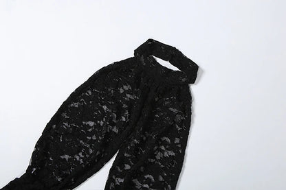 Weird Puss Sexy Jacquard Jumpsuit Women Backless Hollow Halter Trend Sleeveless Stretch Midnight Clubwear Patchwork Overalls