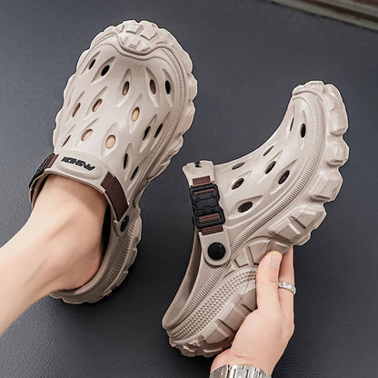 Summer Casual Sandals Men Outdoor Slippers Flat Mens Flip-flop Lightweight Beach Shoes Indoor Home Anti-slip Bathroom Slides