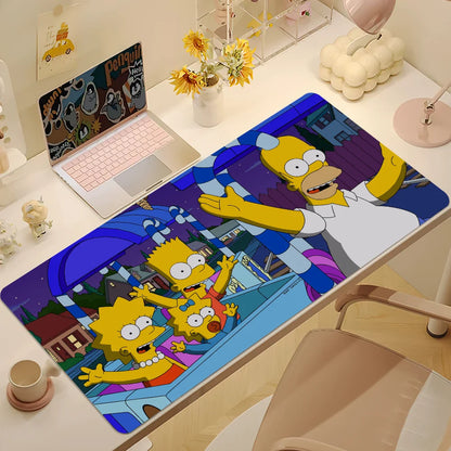Cartoon T-The Cool S-Simpsons For Keyboard Office Large Mouse Mat Pad Computer Game Big Anti-slip Rubber PC Mice