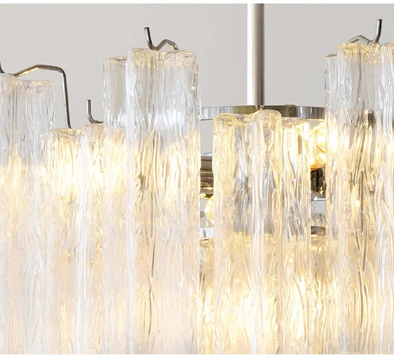 Luxury Glass Pendant Ceiling Light Fixture Chandelier Led Ceiling Lamp Modern Hanging Chandelier Lights Salon Chandeliers Lustre