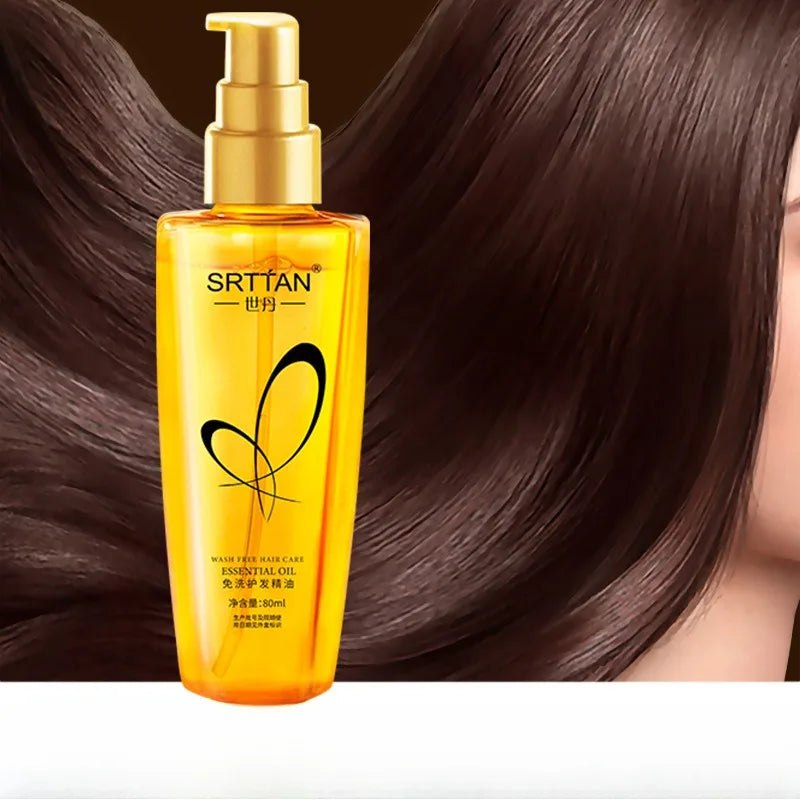 No Wash Hair Care Essential Oil, Soft Hair Care, No Wash Non Greasy, Hair Oil, Suitable for All Hair Types