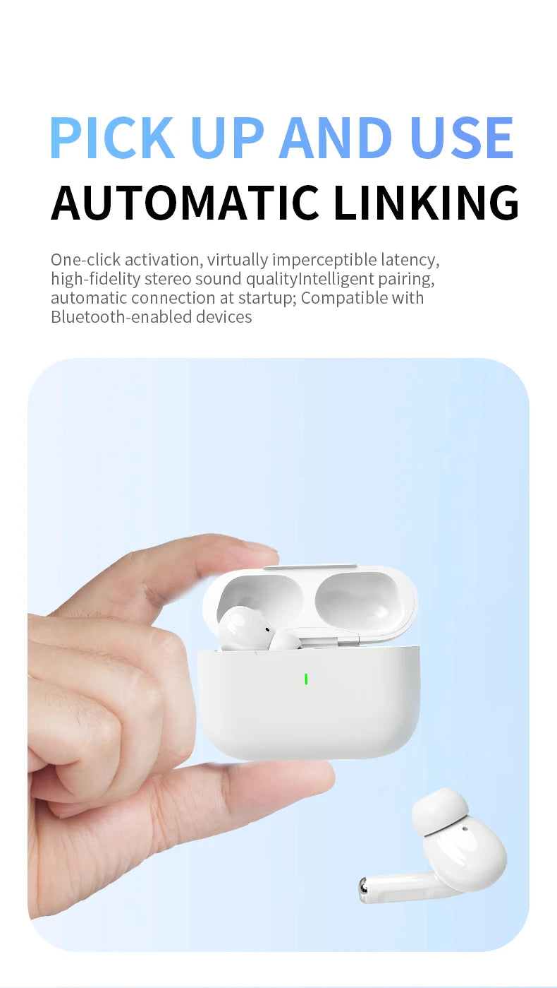 2026 A7 Pro Wireless Bluetooth Earphones TWS Headset HiFi Earbuds Noise Reduction Headphones Waterproof For IPHONE Android