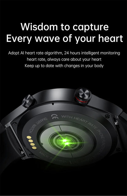 2025 NFC Bluetooth Call Smart Watch Men Full Screen GPS Sports Bracelet Waterproof ECG Health Monitor SmartWatch for IOS Android