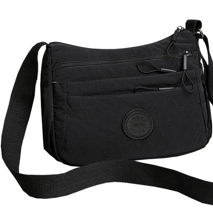 Fashionable Women's Crossbody Bag, Casual Nylon Shoulder Purse with Multiple Pockets, Available in Multiple Colors