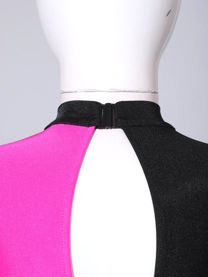 Kids Girls Long Sleeve Gymnastics Leotard Bodysuit Teens Gymnastics Jumpsuit for Girl Children Ballet Dance Costume Dancewear