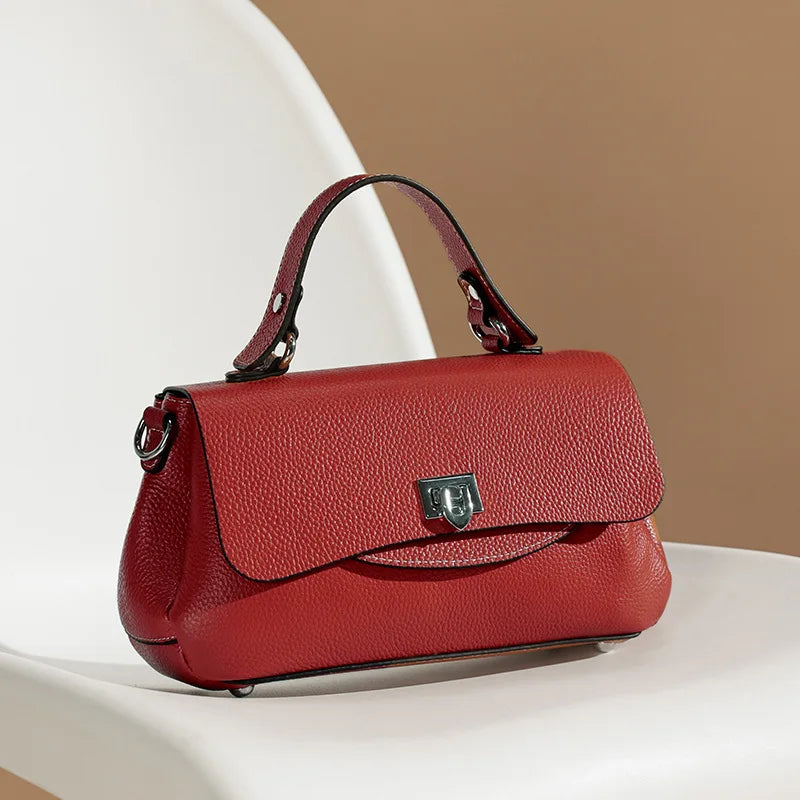 Genuine Leather Women's Bag Luxury Designer Crossbody Bags High Quality Cowhide Women Shoulder Bag Female Handbags M8863