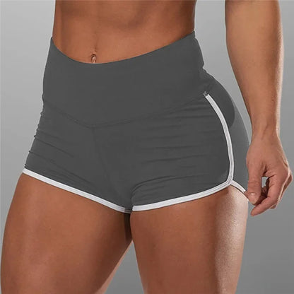 High Waist Sexy Women's Sports Shorts Athletic Gym Workout Fitness Yoga Leggings Briefs Solid Breathable Short Pants Female