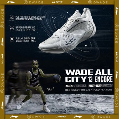 Li-Ning Men's WADE ALL CITY 13 ENCORE Professional Basketball shoes BOOM Cushion LiNing Balanced Competition Sneakers ABAV043