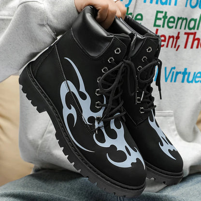 Brand Men Boots British style Unisex Ankle Boots Fashion Luxury Men's Motorcycle Boot High Quality Leather Shoes New botas mujer
