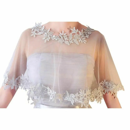 Summer Casual Party Evening Dress Shawl Elegant Lace Shawl Wedding Cape