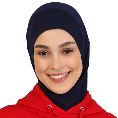 New Ready To Go Wear Instant Hijab for Women Solid Color Hemp Headscarf Neck Cover Sports Hijabs Pinless Islam Shawls and Wraps