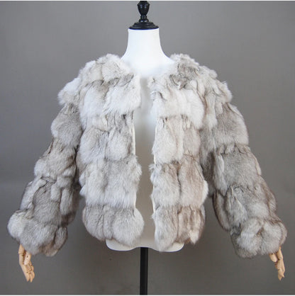 2026 New Style Real Fur Coat 100% Natural Fur Jacket Female Winter Warm Leather Fox Fur Coat High Quality Fur Vest